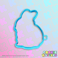 466_cutter.png Fichier STL MOULE À BISCUITS POUR BÉBÉ LAPIN DE PÂQUES・Plan pour imprimante 3D à télécharger