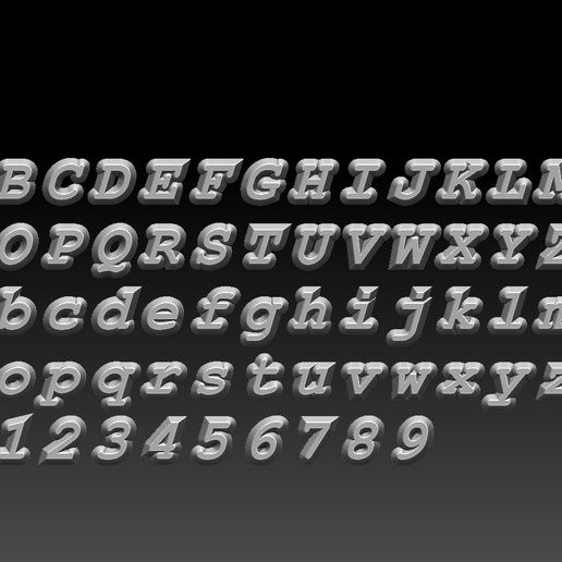 🆕 FONTS NUMBER・ STL File for ・Cults