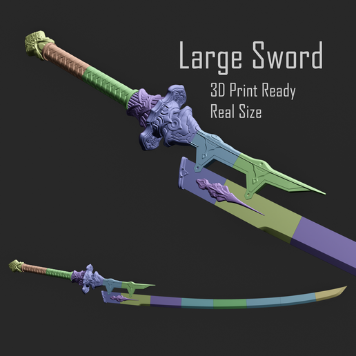 Fichier STL 2b Large Sword 🗡️ ・Objet imprimable en 3D à télécharger・Cults
