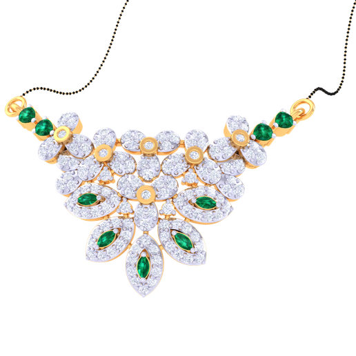 3D Printable Cad jewelry design of Lady diamond Pendant 3D model