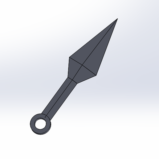 Kunai Naruto 3D model