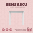 03.-STRANDTORP-Extendable-Table-102-In-3.png Miniature Replica 03. STRANDTORP Extendable Table 102 In for Miniature Dollhouse - IKEA - 3D Print Instant Download