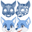 do.png Canine Fursuit Head Base + Sewing Pattern + Assembly tutorial + Sewing Tutorial