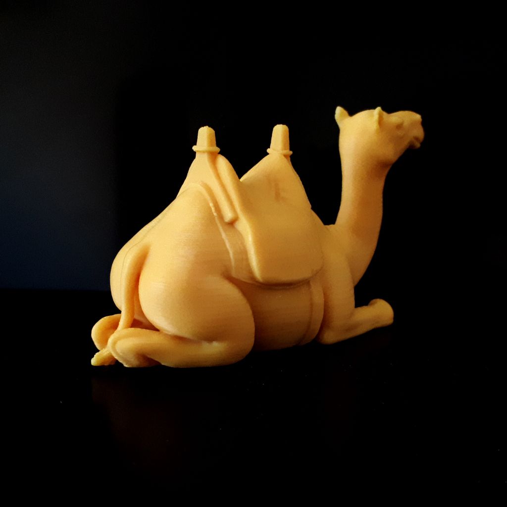 Download STL file Camel Sitting With Saddle 🐫 • 3D printer template ・ Cults
