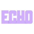 BlalckWhite - Echo v2.stl 3D MULTICOLOR LOGO/SIGN - Echo (Marvel TV Show) - Two Variations