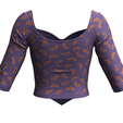 Girls-Printed-Crop-Top-V5_3.png Girls Printed Crop Top V5 | Marvelous / Clo3d / obj / fbx