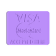 Accepted Payments STL.stl Visa + Mastercard Sign