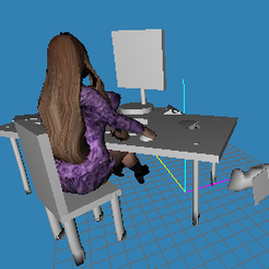 Image-3.png Free OBJ file 3D MODEL GAMER GIRL・3D printable object to download