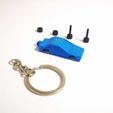Parts-to-assemble.jpeg Mini Car keychain (spinning wheels)