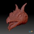 STL-99005-Dragon-Heereo2.jpg STL file Dragon Heereo head model- HIGH POLYGON・3D printable design to download