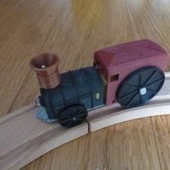 Free STL file Electric locomotive for Ikea Lillabo Brio train USB