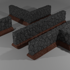 ovw.png STL file Stone Walls for tabletop・3D printing design to download
