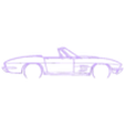 corvette c2 1967 2.stl Wall Silhouette: Chevrolet Set