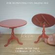 Cherry-Tip-Top-Table-MIniature.jpg MINIATURE Cherry Tip Top Table | Witch's Room Miniature Furniture Collection