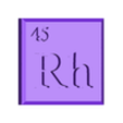 45rh.stl All 118 elements (The Periodic Table of Elements)