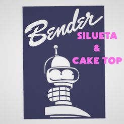 ASDASDASD.jpg Fichier STL Silhouette de Bender・Plan pour impression 3D à télécharger, Vizs