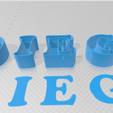 Diego-1.png Name Diego D I E G O in capital letters for Capital Letters candy box