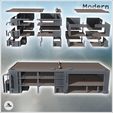2.jpg Open modern industrial building with multiple floors, flat roof, and side ladders (14) - Modern WW2 WW1 World War Diaroma Wargaming RPG Mini Hobby