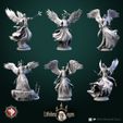 Necromancer-caster-set.jpg Winged undeads casters set 6 miniatures 32mm pre-supported