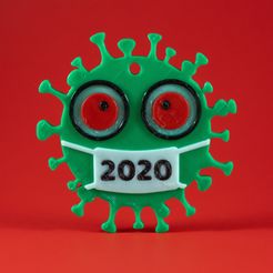 2020-Ornaments-3.jpg STL file 2020 COVID Christmas Ornament・3D printer model to download, tsweet730