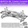 MRCC_MrCrawley_Complete_09.jpg MyRCCar Mr. Crawley Complete. 1/10 Customizable RC Rock Crawler Chassis with Portal Axles and Gearbox