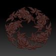 flowers2.jpg floral pattern 3d model of bas-relief for cnc
