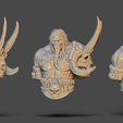 ZBrush-ScreenGrab01.jpg Archivo STL gratis Busto de orco - 75mm・Modelo de impresión 3D para descargar