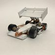 Diecast Supermodified front engine Winged race car V2 Scale 1:25