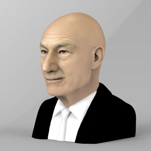 professor-x-charles-xavier-bust-ready-for-full-color-3d-printing-3d-model-obj-mtl-fbx-stl-wrl-wrz-2.jpg Professor X Charles Xavier from X-Men bust full color 3D printing