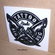navajas-tatuar-tatuador-tinta-color-cartel-tatoo.jpg Tatoo, tattoo shop logo sign for indoor decoration made with 3d-printer