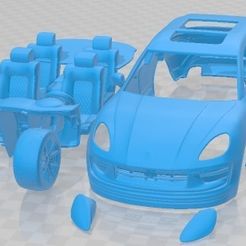 Porsche-Macan-T-Partes-1.jpg 3D file Porsche Macan T Printable Car・3D printer model to download