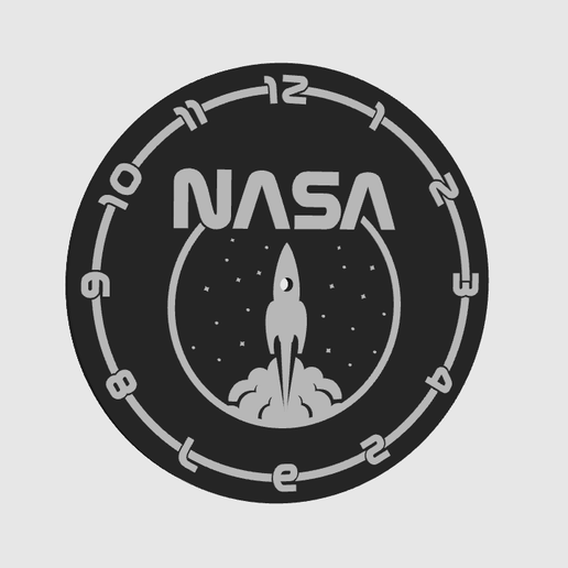 3MF file nasa clock 🕰️ ・Model to download and 3D print・Cults