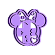 Minnie cortador(1).stl Cookie cutter minnie mouse kiss