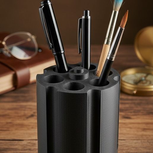 Revolver Cylinder Pen Holder