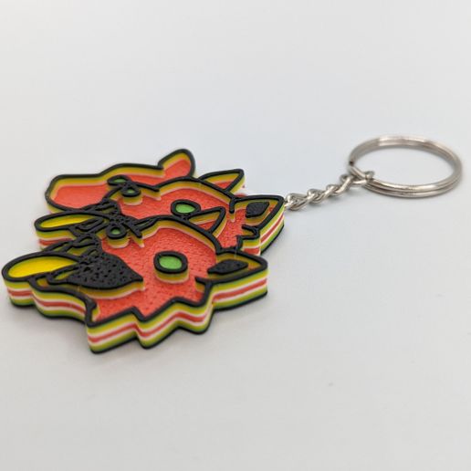 🗝️ Cerberus - Hades keychain single-extruder print・ STL File