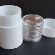 Once-4.jpg STL file Silver storage box: Ounces in standard X10 capsules.・3D printer design to download