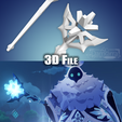 CryoAbyssMage05.png Cryo Abyss Mage Staff Genshin Impact STL