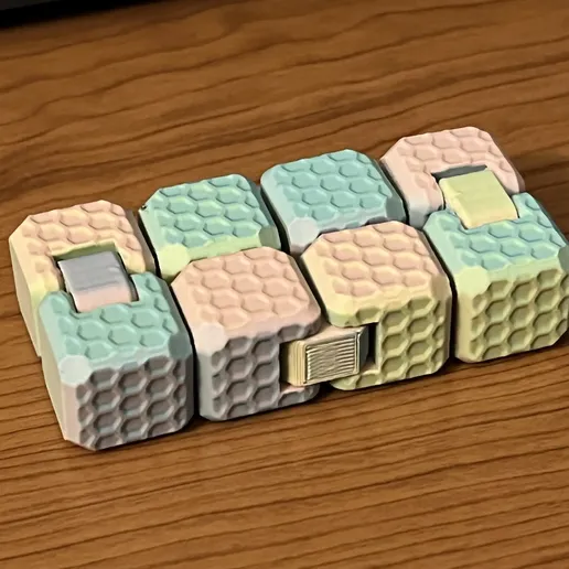 Fidget Cube Toy  Angled honeycomb