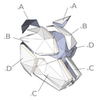Capture d’écran 2018-04-05 à 17.32.02.png Free STL file Low poly wolf paper mask・3D printable object to download