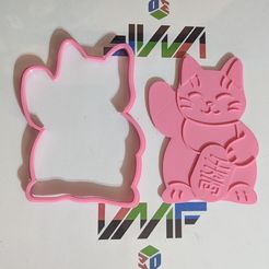 PXL_20230301_020114131.jpg Archivo STL MANEKI-NEKO - COOKIE CUTTER・Diseño imprimible en 3D para descargar
