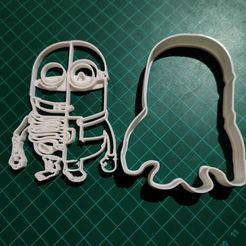 7.jpeg Archivo STL Cortador Galletas Hallowen Minion・Plan para descargar y imprimir en 3D