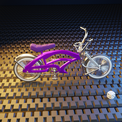 🛞 LOWRIDER BIKE III - 20aug22・ STL File for 3D printing・Cults