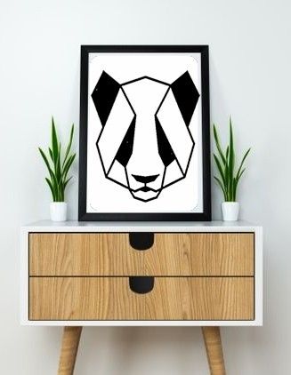 15.Pandaface (2).jpg Panda Wall Sculpture 2D