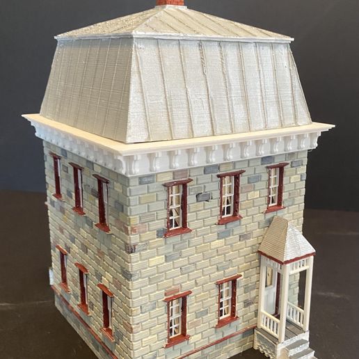Derr-House-7.jpg HO SCALE SECOND EMPIRE VICTORIAN HOUSE "THE DERR HOUSE"