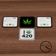 pack portavasos 2 con logo.png Coaster / Weed Coasters - Pack x4