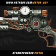 Steampowererd_pistol_01.jpg Steampunk Pistol 3d Printable 100mm
