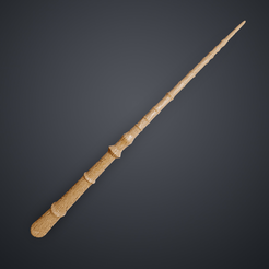 HP_hogwarts_legacy_wand_3Dprint.png 3D file Hogwarts Legacy Wand Ringed・Model to download and 3D print