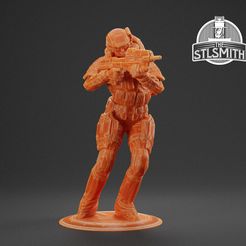 STL file halo reach: SPARTAN-B312 - (Noble Six) 😇・Design to