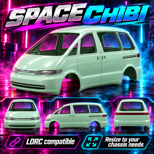 SpaceChibi RC Body (LDRC Compatable)