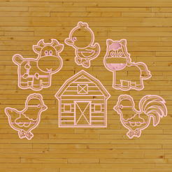 granja.png STL file Cookie Cutter Farm / Cookie Cutter Farm・3D printable model to download